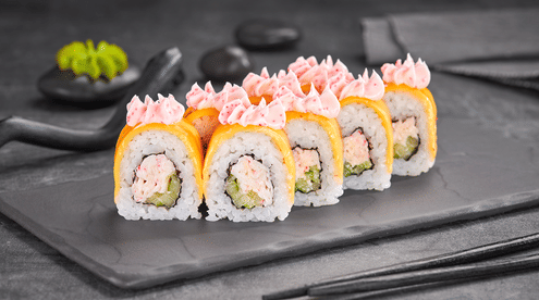 Блюдо Ролл Чеддер меню Суши Мастер Ролл Чеддер меню Суши Мастер