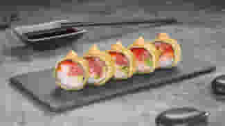 Блюдо Ролл Гранд азия с тунцом темпура меню Суши Мастер Ролл Гранд азия с тунцом темпура меню Суши Мастер