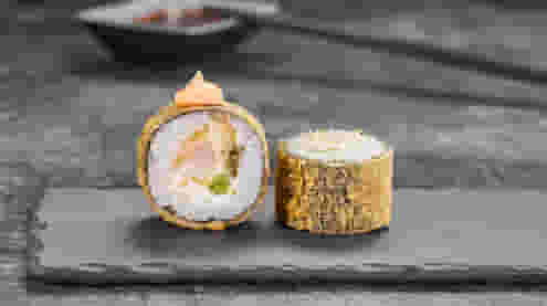 Блюдо Ролл Хрустящая креветка меню Суши Мастер Ролл Хрустящая креветка меню Суши Мастер