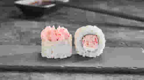 Блюдо Ролл Лава с крабом меню Суши Мастер Ролл Лава с крабом меню Суши Мастер