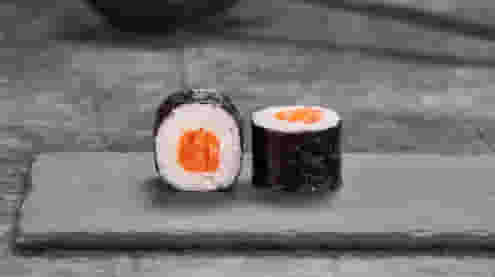 Блюдо Мини ролл с лососем меню Суши Мастер Мини ролл с лососем меню Суши Мастер