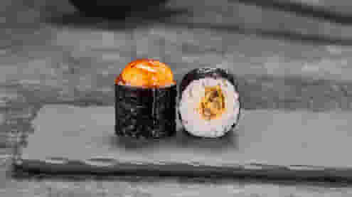 Блюдо Ролл Мидии яки хот (мини) меню Суши Мастер Ролл Мидии яки хот (мини) меню Суши Мастер