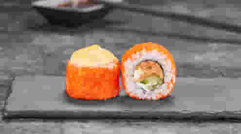 Блюдо Ролл Монако запеченный меню Суши Мастер Ролл Монако запеченный меню Суши Мастер
