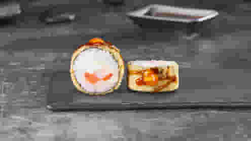 Блюдо Ролл Алиби темпурный меню Суши Мастер Ролл Алиби темпурный меню Суши Мастер