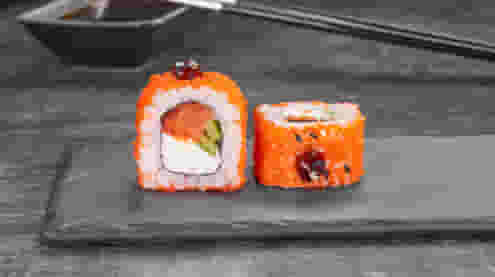 Блюдо Ролл Мистер барбекю меню Суши Мастер Ролл Мистер барбекю меню Суши Мастер