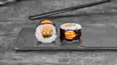 Блюдо Ролл Терияки яки (мини) меню Суши Мастер Ролл Терияки яки (мини) меню Суши Мастер
