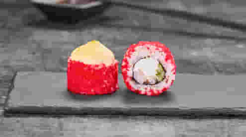 Блюдо Ролл Токио запеченный меню Суши Мастер Ролл Токио запеченный меню Суши Мастер