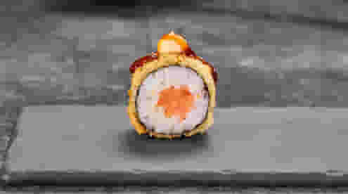 Блюдо Ролл Сяке лайт темпура (мини) меню Суши Мастер Ролл Сяке лайт темпура (мини) меню Суши Мастер