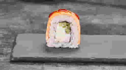 Блюдо Ролл Запеченная филадельфия меню Суши Мастер Ролл Запеченная филадельфия меню Суши Мастер