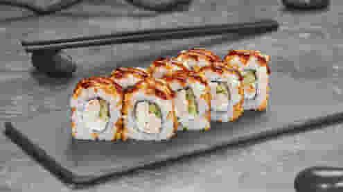 Блюдо Ролл Чикен дон меню Суши Мастер Ролл Чикен дон меню Суши Мастер