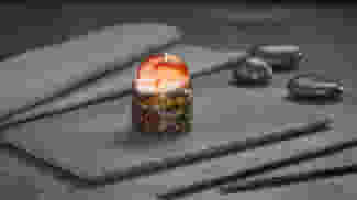 Блюдо Гункан Эби ХОТ запеченный меню Суши Мастер Гункан Эби ХОТ запеченный меню Суши Мастер