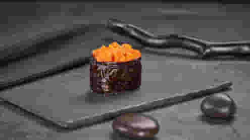 Блюдо Гункан Сяке меню Суши Мастер Гункан Сяке меню Суши Мастер