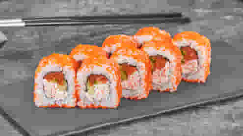 Блюдо Ролл Калифорния микс меню Суши Мастер Ролл Калифорния микс меню Суши Мастер