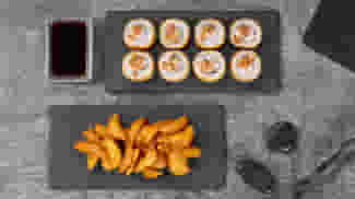 Блюдо Комбо темпура меню Суши Мастер Комбо темпура меню Суши Мастер