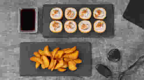 Блюдо Комбо темпура меню Суши Мастер Комбо темпура меню Суши Мастер