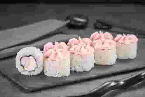 Блюдо Ролл Лава с креветкой меню Суши Мастер Ролл Лава с креветкой меню Суши Мастер