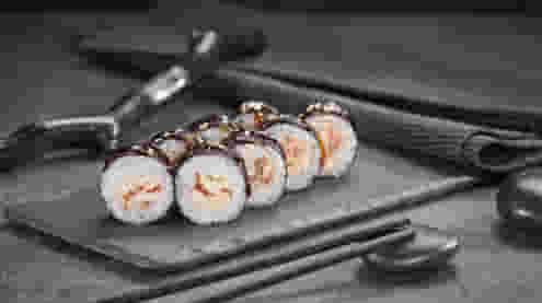 Блюдо Мини ролл с угрем меню Суши Мастер Мини ролл с угрем меню Суши Мастер