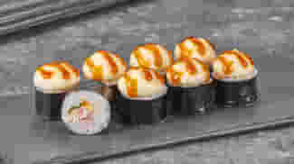 Блюдо Ролл Бекон монако хот (мини) меню Суши Мастер Ролл Бекон монако хот (мини) меню Суши Мастер