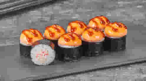 Блюдо Ролл Краб яки хот (мини) меню Суши Мастер Ролл Краб яки хот (мини) меню Суши Мастер