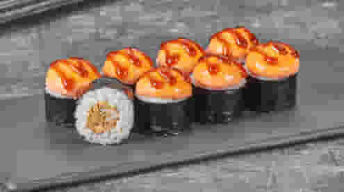 Блюдо Ролл Мидии яки хот (мини) меню Суши Мастер Ролл Мидии яки хот (мини) меню Суши Мастер