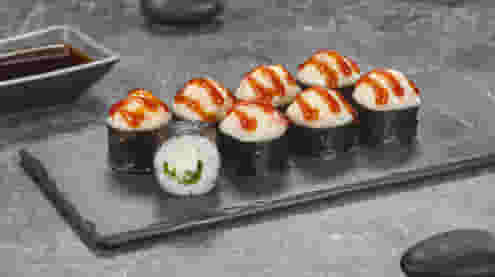 Блюдо Ролл Хам лайт (мини) меню Суши Мастер Ролл Хам лайт (мини) меню Суши Мастер