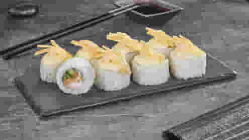 Блюдо Ролл Игуру запеченный меню Суши Мастер Ролл Игуру запеченный меню Суши Мастер