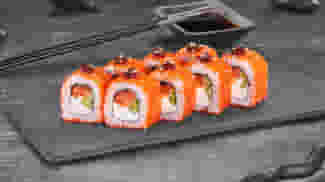 Блюдо Ролл Мистер барбекю меню Суши Мастер Ролл Мистер барбекю меню Суши Мастер