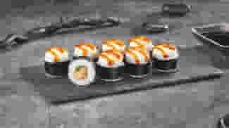 Блюдо Ролл Терияки монако хот (мини) меню Суши Мастер Ролл Терияки монако хот (мини) меню Суши Мастер