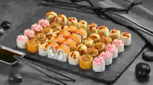 Блюдо Сет Хочу на море меню Суши Мастер Сет Хочу на море меню Суши Мастер