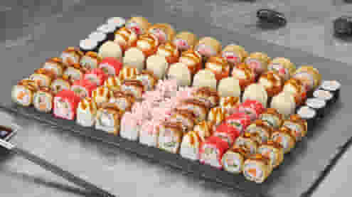 Блюдо Сет Эпический меню Суши Мастер Сет Эпический меню Суши Мастер