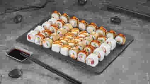 Блюдо Сет Вечеринка в лесу меню Суши Мастер Сет Вечеринка в лесу меню Суши Мастер