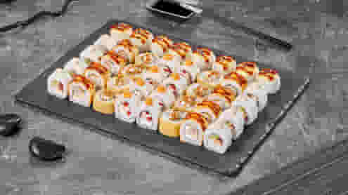 Блюдо Сет Восточный дебют меню Суши Мастер Сет Восточный дебют меню Суши Мастер