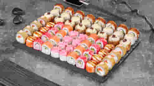 Блюдо Сет Ёлка угощений меню Суши Мастер Сет Ёлка угощений меню Суши Мастер