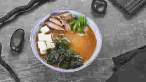 Блюдо Суп Мисо классический меню Суши Мастер Суп Мисо классический меню Суши Мастер