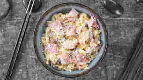 Блюдо Вок Бекон в сливках меню Суши Мастер Вок Бекон в сливках меню Суши Мастер