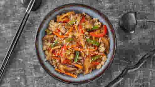 Блюдо Вок Овощи с рисом меню Суши Мастер Вок Овощи с рисом меню Суши Мастер